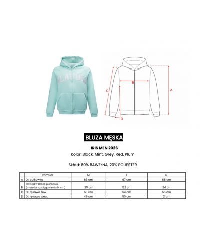 Bluza męska OLAVOGA IRIS MEN 2026 szara - FashionPlace - 7