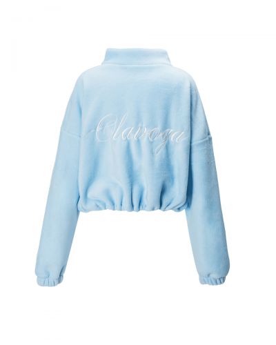 Bluza damska OLAVOGA SOFTI 2026 niebieska - FashionPlace - 4