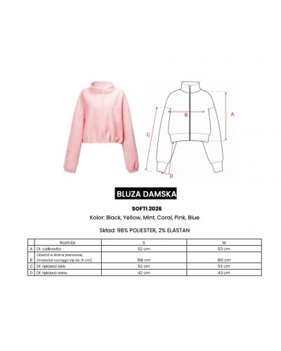 Bluza damska OLAVOGA SOFTI 2026 coral - FashionPlace - 8