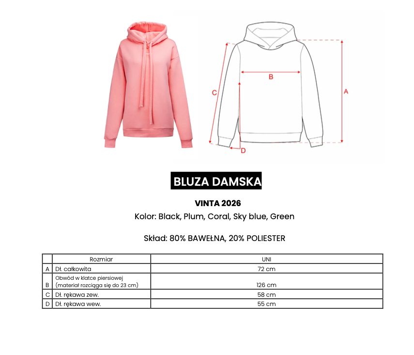 Bluza damska OLAVOGA VINTA 2026 śliwka