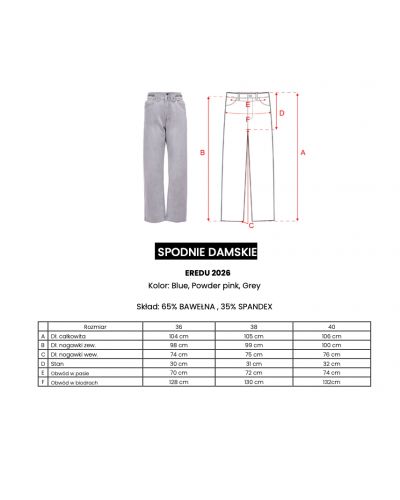 Spodnie damskie OLAVOGA EREDU 2026 szare - FashionPlace - 8