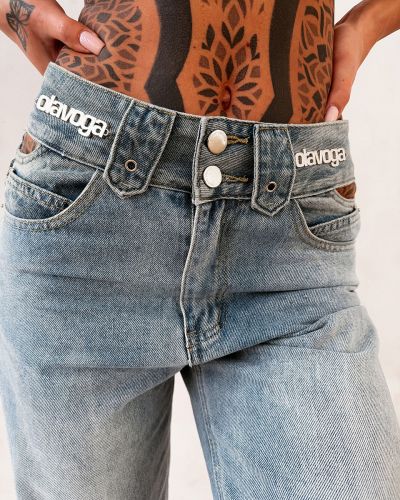 Spodnie damskie OLAVOGA EREDU 2026 niebieskie - FashionPlace - 2