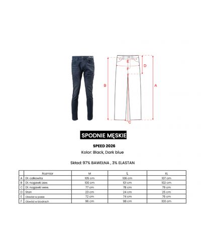 Spodnie męskie OLAVOGA SPEED 2026 czerń - FashionPlace - 8