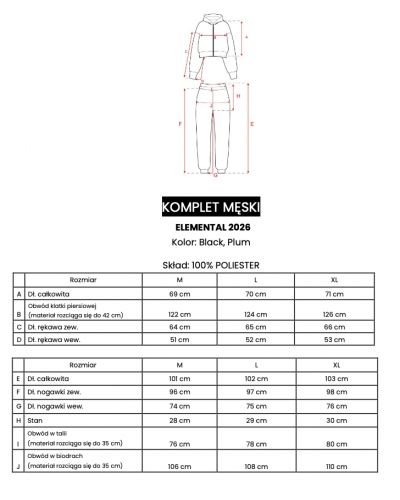Komplet męski OLAVOGA ELEMENTAL 2026 śliwka - FashionPlace - 10