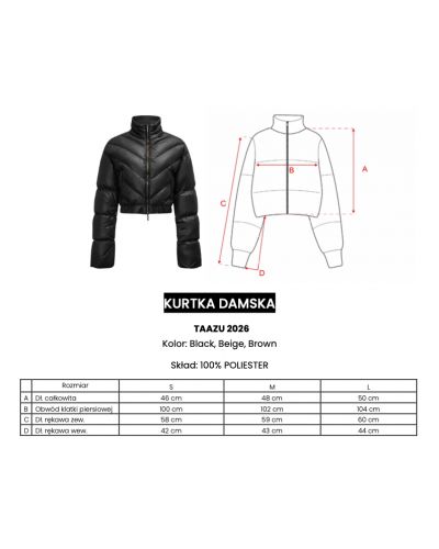 Kurtka damska OLAVOGA TAAZU 2026 brąz - FashionPlace - 9