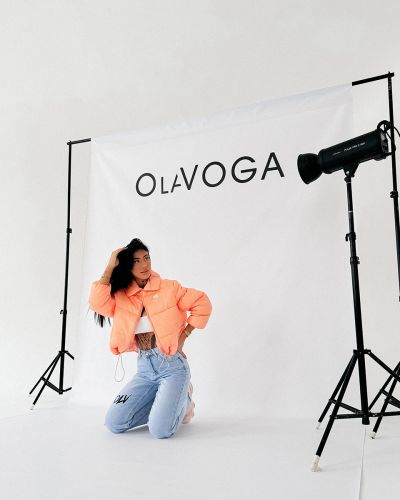 Kurtka damska OLAVOGA YUE 2026 koral - FashionPlace - 4