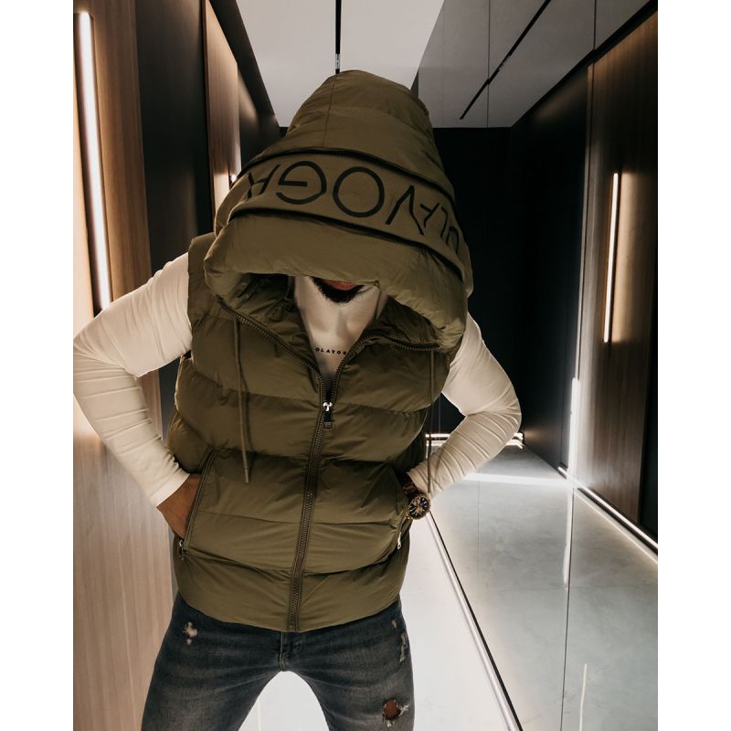 Kamizelka męska OLAVOGA TAER 2026 khaki - FashionPlace - 1