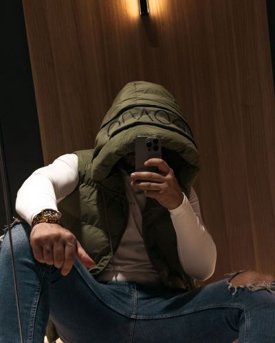Kamizelka męska OLAVOGA TAER 2026 khaki - FashionPlace - 2