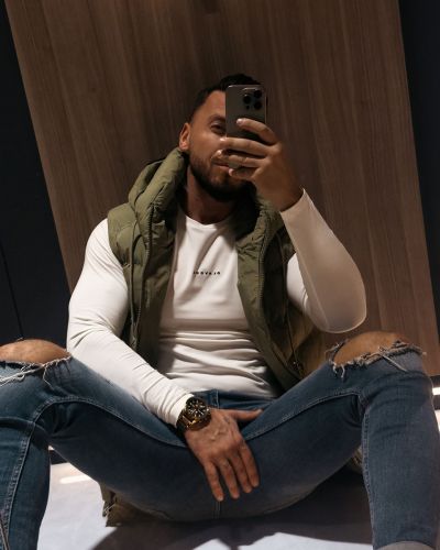 Kamizelka męska OLAVOGA TAER 2026 khaki - FashionPlace - 3