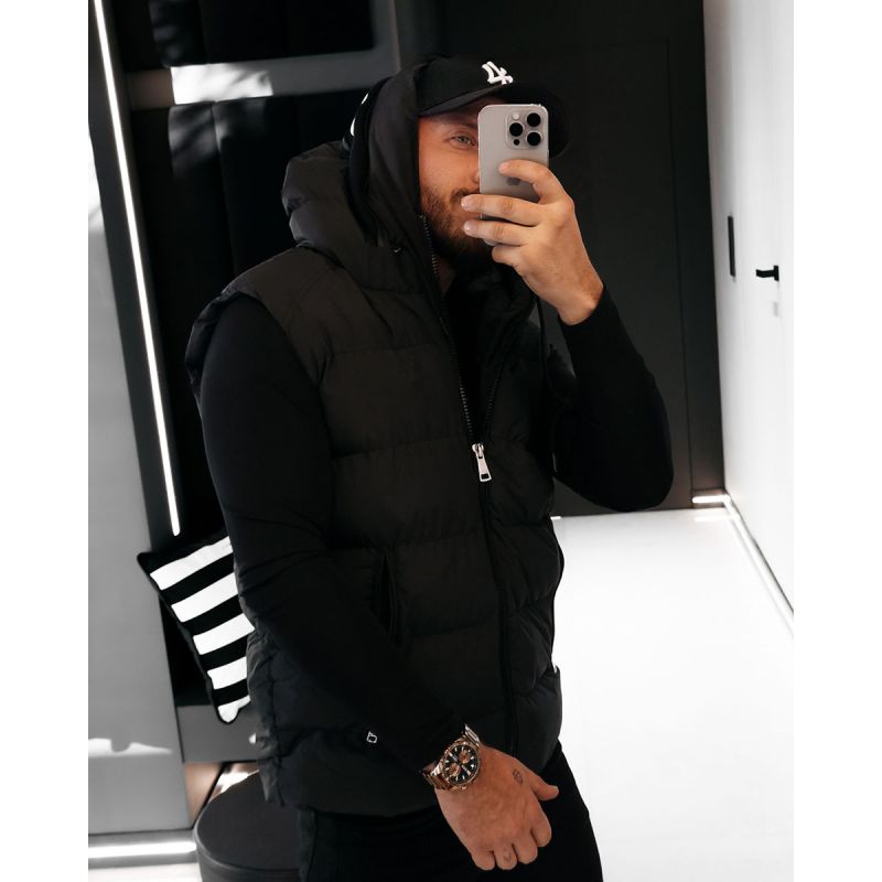 Kamizelka męska OLAVOGA TAER 2026 czerń - FashionPlace - 1