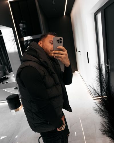 Kamizelka męska OLAVOGA TAER 2026 czerń - FashionPlace - 2