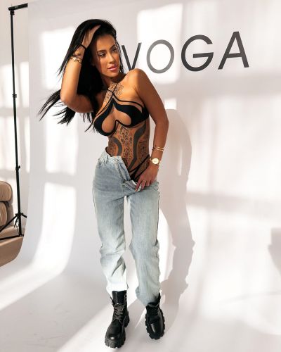 Spodnie damskie OLAVOGA SKYLINE 2026 ciemny niebieski - FashionPlace - 2