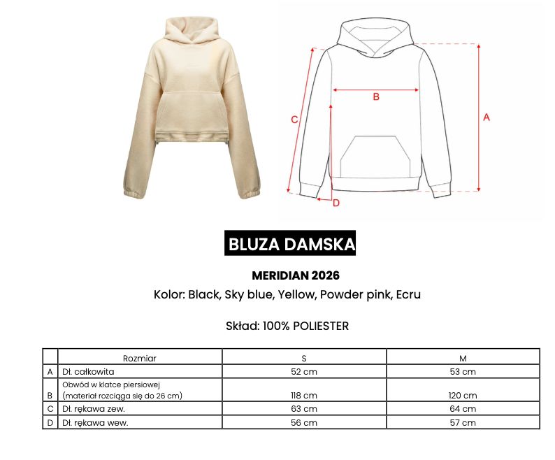 Bluza damska OLAVOGA MERIDIAN 2026 żółta