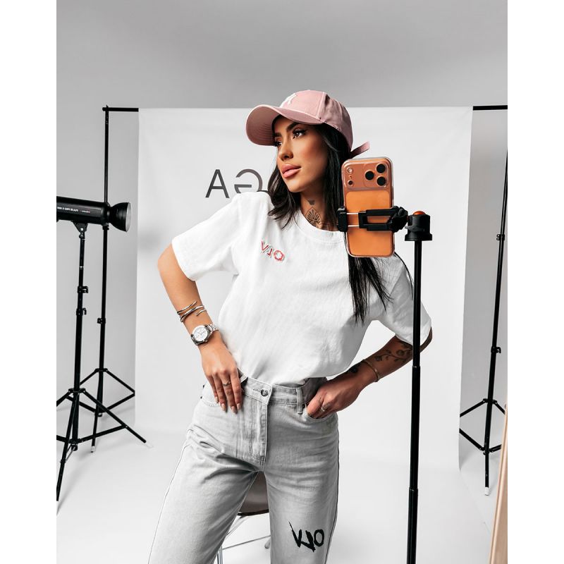 T-shirt damski OLAVOGA BLUSH 2026 ecru - FashionPlace - 1