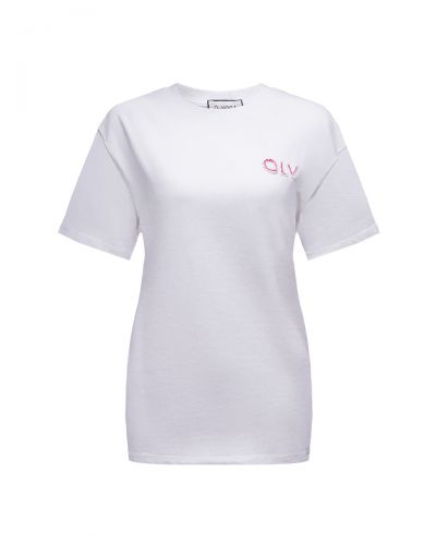 T-shirt damski OLAVOGA BLUSH 2026 ecru - FashionPlace - 4