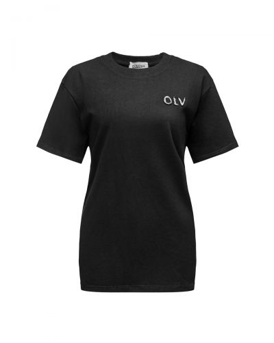 T-shirt damski OLAVOGA BLUSH 2026 czerń - FashionPlace - 6
