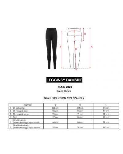 Legginsy OLAVOGA PLAIN 2026 czerń - FashionPlace - 8