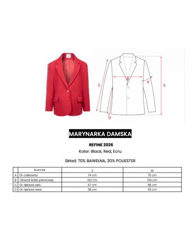 Marynarka damska OLAVOGA REFINE 2026 czerń - FashionPlace - 9