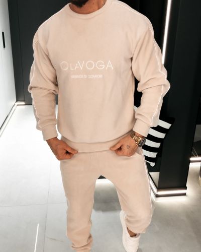 Komplet męski OLAVOGA LENTO MEN 2026 beż - FashionPlace - 3