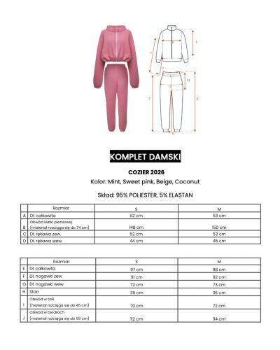 Komplet damski OLAVOGA COZIER 2026 beż - FashionPlace - 9