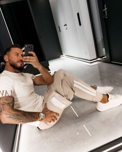 Spodnie męskie OLAVOGA CASTON 2026 beż - FashionPlace - 4