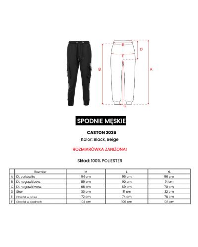 Spodnie męskie OLAVOGA CASTON 2026 beż - FashionPlace - 10