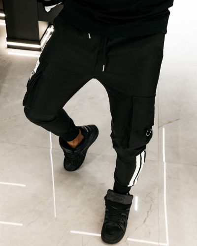 Spodnie męskie OLAVOGA CASTON 2026 czerń - FashionPlace - 4