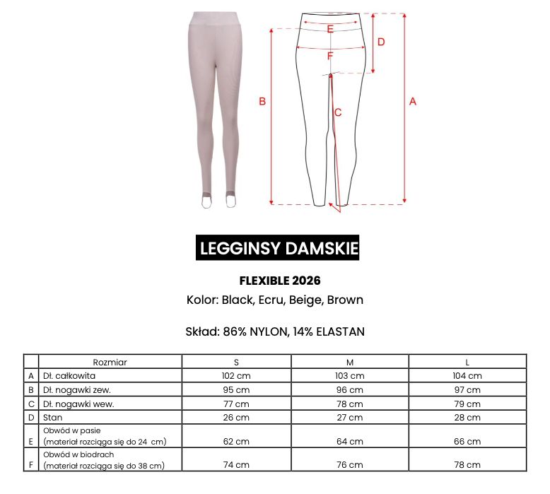 Legginsy OLAVOGA FLEXIBLE 2026 czerń