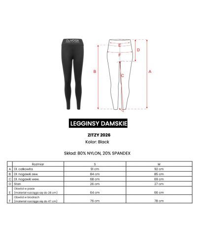 Legginsy OLAVOGA ZITZY 2026 czerń - FashionPlace - 7