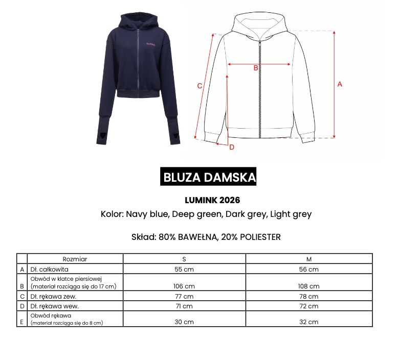 Bluza damska OLAVOGA LUMINK 2026 butelkowa zieleń