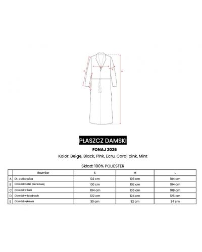 Płaszcz damski OLAVOGA FONAJ 2026 beż - FashionPlace - 5