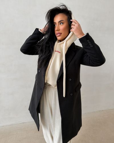 Płaszcz damski OLAVOGA FONAJ 2026 czerń - FashionPlace - 1