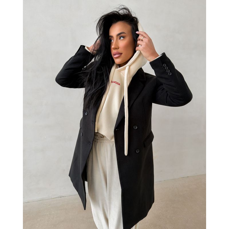 Płaszcz damski OLAVOGA FONAJ 2026 czerń - FashionPlace - 1