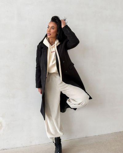 Płaszcz damski OLAVOGA FONAJ 2026 czerń - FashionPlace - 2