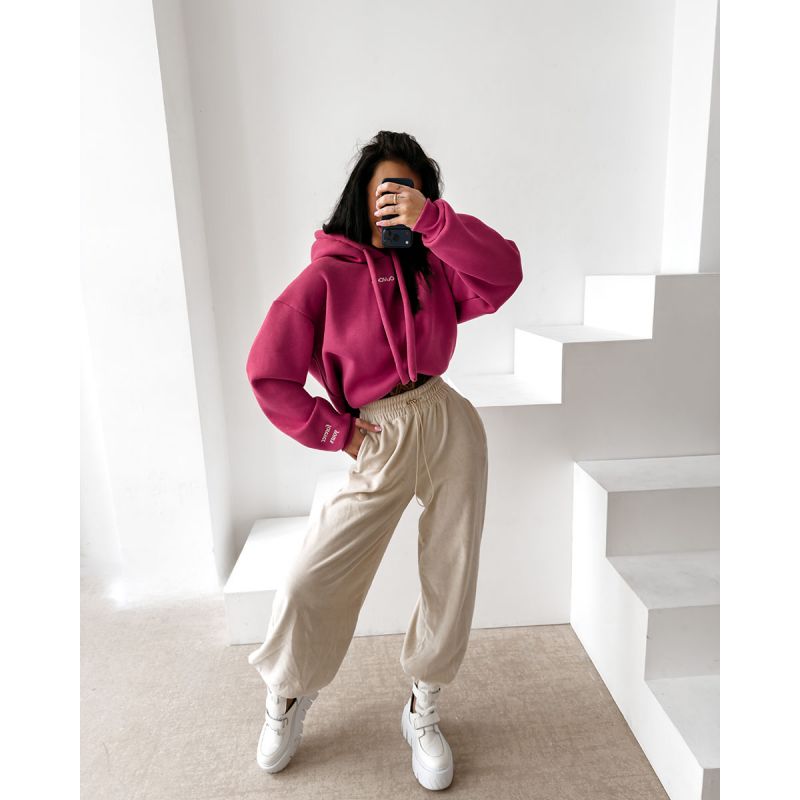 Bluza damska OLAVOGA ADORE 2026 brudny róż - FashionPlace - 1