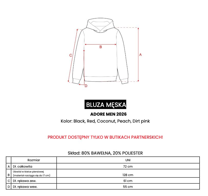 Bluza męska OLAVOGA ADORE MEN 2026 kokosowa