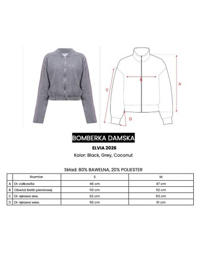 Bomberka damska OLAVOGA ELVIA 2026 kokosowa - FashionPlace - 8