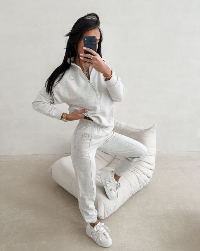 Komplet damski OLAVOGA BLOOM 2026 szary - FashionPlace - 1