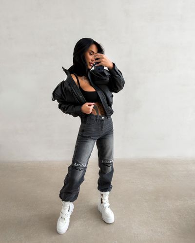 Spodnie damskie OLAVOGA DAKEN 2026 ciemny szary - FashionPlace - 3