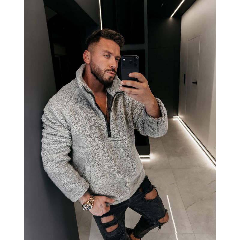Bluza męska OLAVOGA MELLANO 2026 grafit - FashionPlace - 1