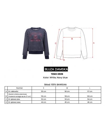 Bluza damska OLAVOGA TENCI 2026 navy blue - FashionPlace - 6