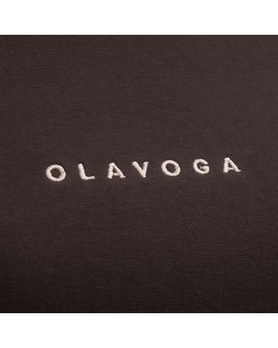 T-shirt damski OLAVOGA LIVA 2026 brąz - FashionPlace - 4