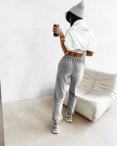 Spodnie damskie OLAVOGA NESA 2026 szare - FashionPlace - 5