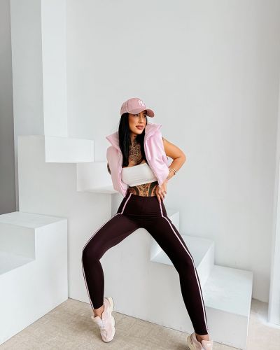 Legginsy OLAVOGA AMERA 2026 brąz - FashionPlace - 2