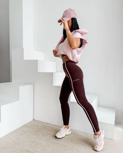 Legginsy OLAVOGA AMERA 2026 brąz - FashionPlace - 4
