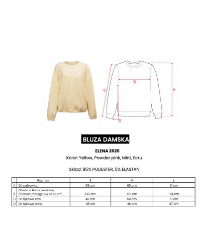 Bluza damska OLAVOGA ELENA 2026 pudrowy róż - FashionPlace - 6