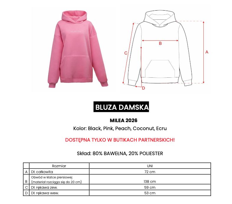 Bluza damska OLAVOGA MILEA 2026 róż