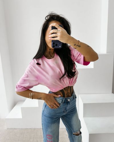 T-shirt damski OLAVOGA ZOANCE 2026 róż - FashionPlace - 3