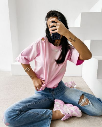 T-shirt damski OLAVOGA ZOANCE 2026 róż - FashionPlace - 4