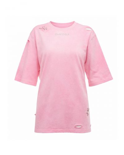 T-shirt damski OLAVOGA ZOANCE 2026 róż - FashionPlace - 5